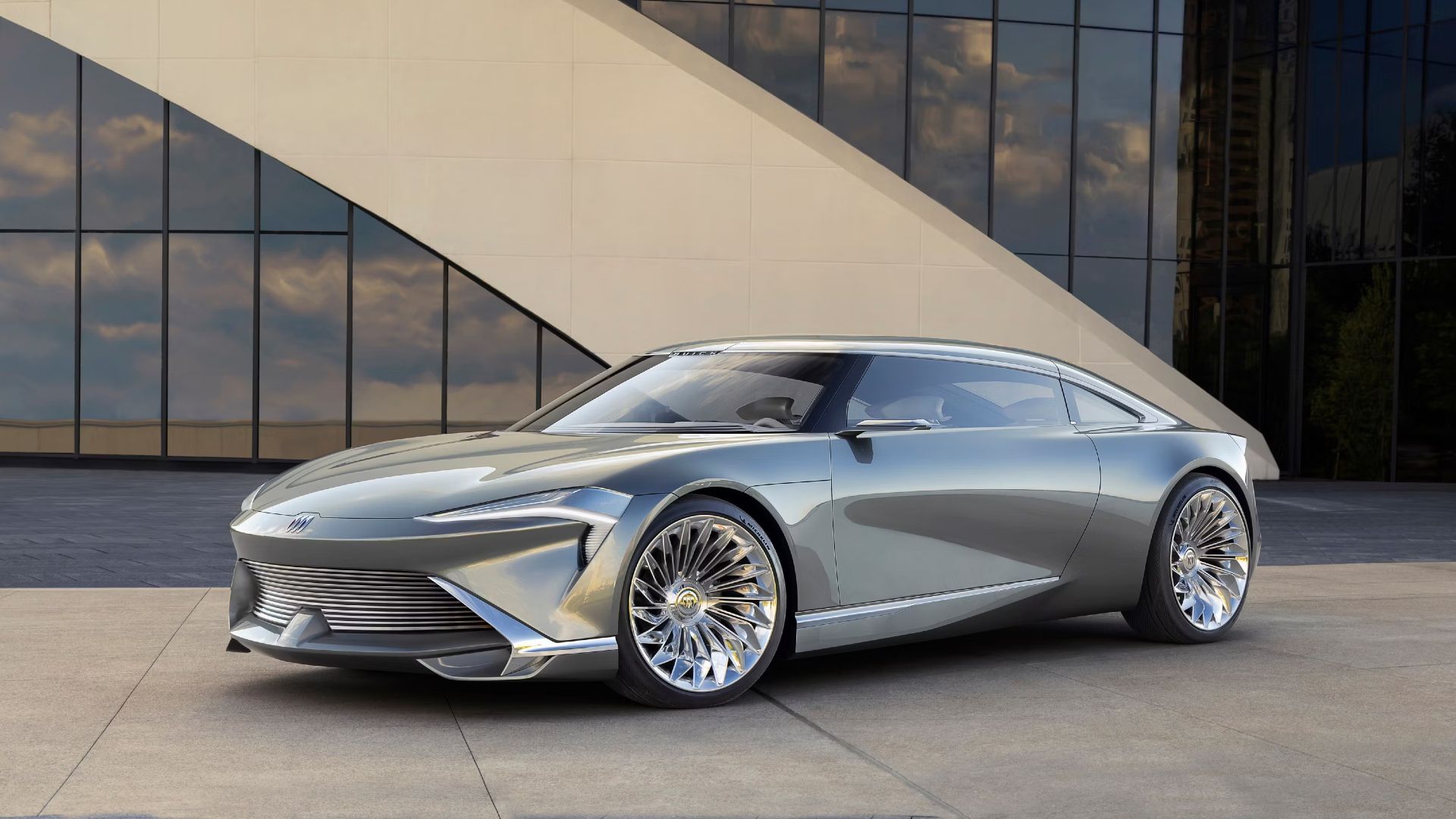 Silver Buick Wildcat EV Concept 
