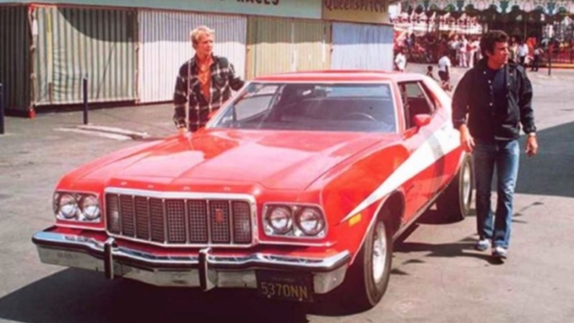 David Soul e Paul Michael Glaser no Gran Torino 1976