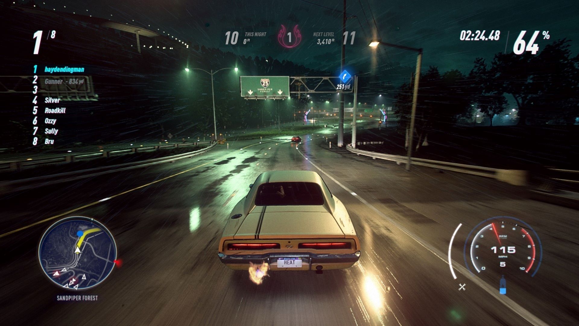Dodge Charger 1969 em necessidade de calor rápido