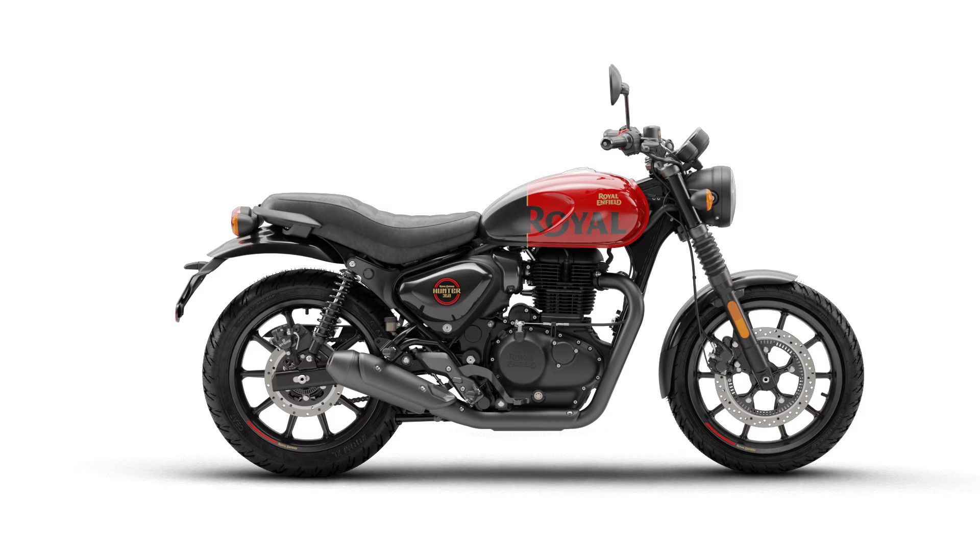 2023 Royal Enfield Hunter 350 Pemberontak merah