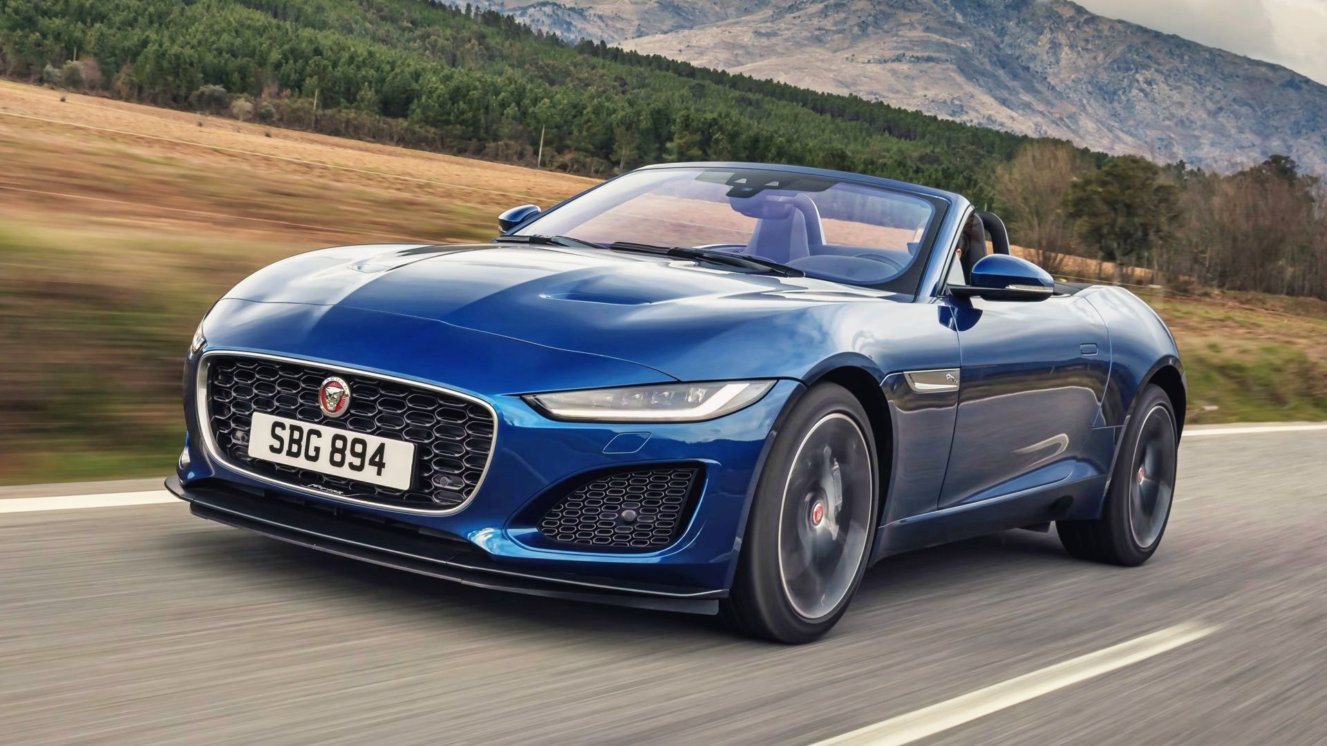 Jaguar F-Type conversível azul 2022