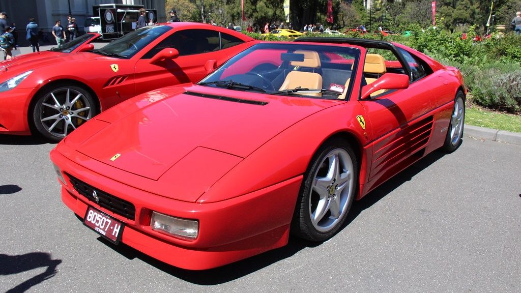 red 1993 Ferrari 348