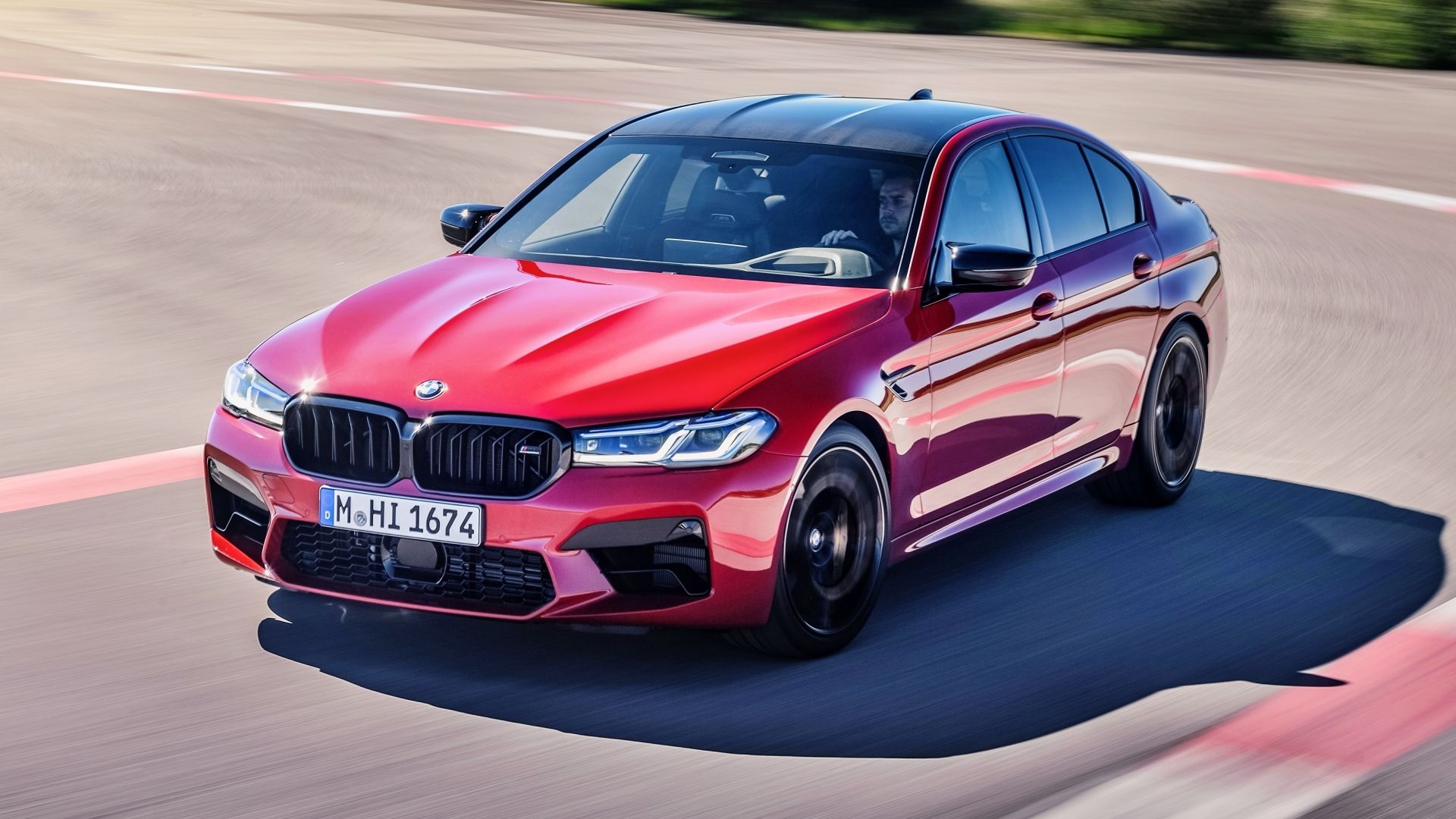 Red 2023 BMW M5 Competition