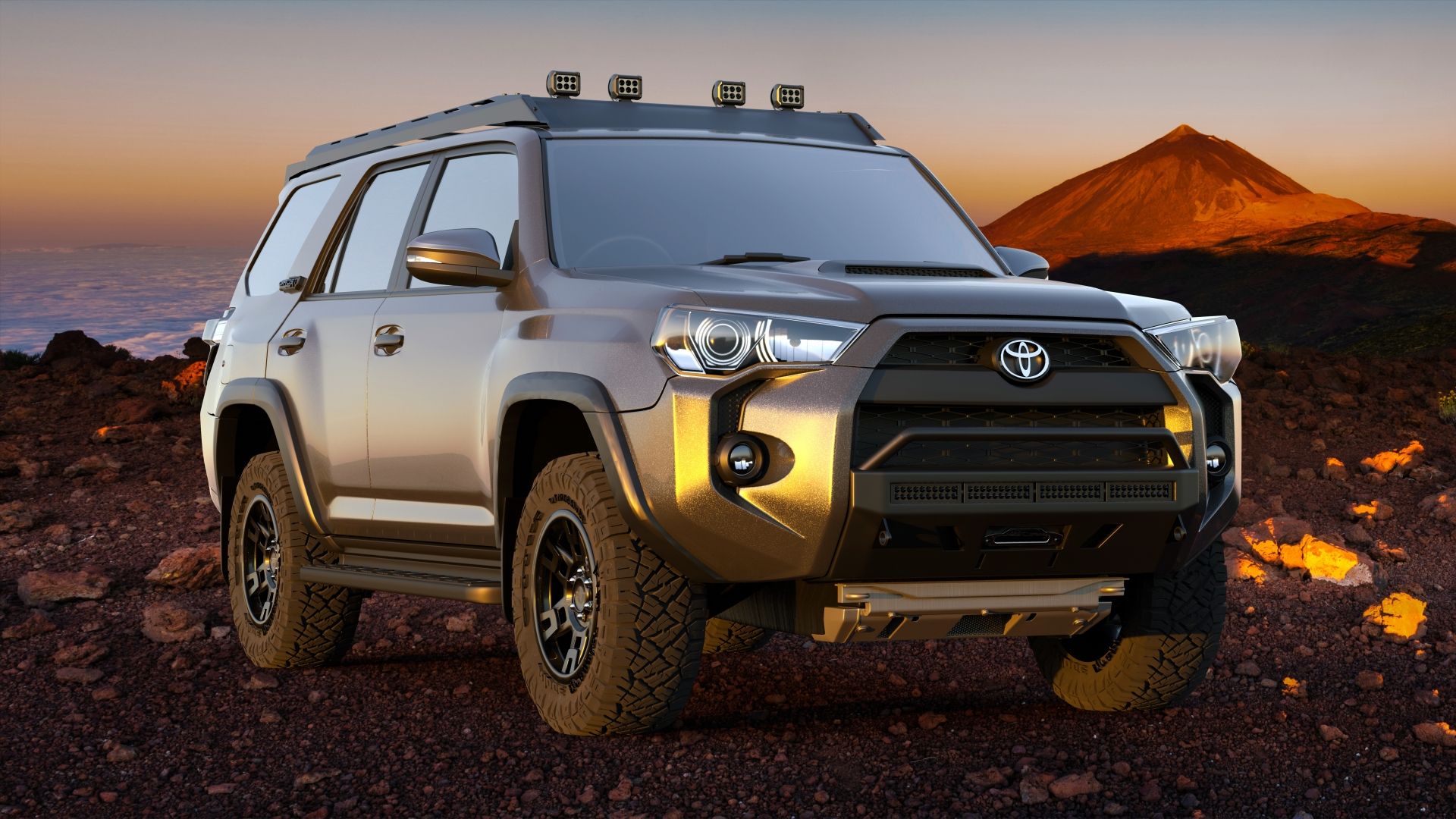 Green Toyota 4Runner Render