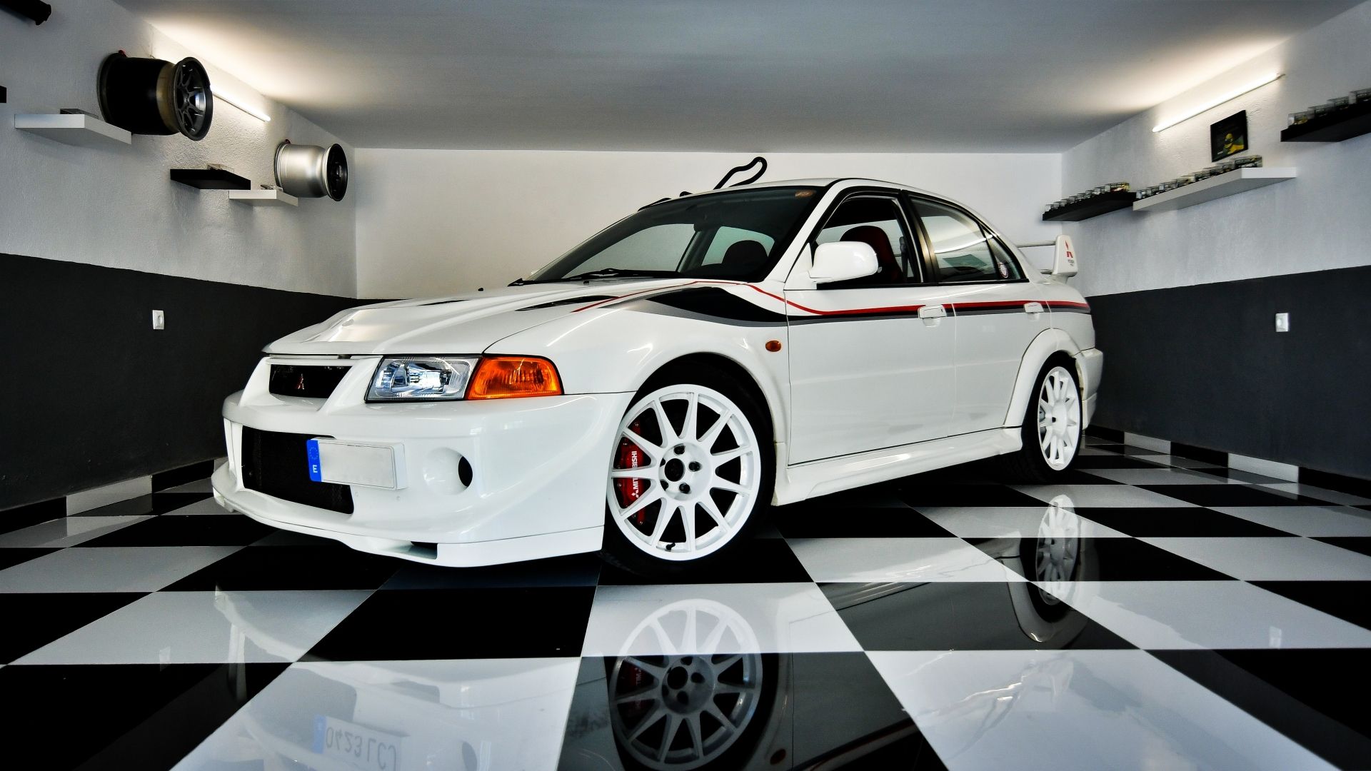 Λευκό Mitsubishi Evolution IV Tommi Makinen Limited Edition