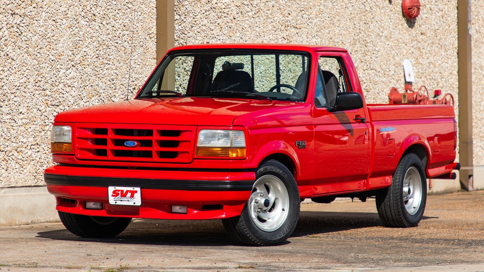 A parked 1993 Ford F150 SVT Lightning