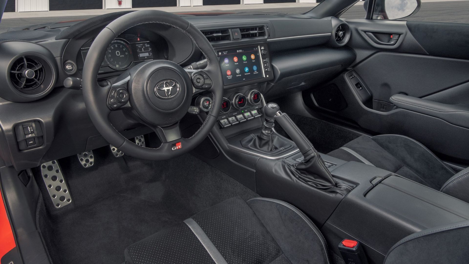 Interior of the 2022 Toyota GR86 Premium