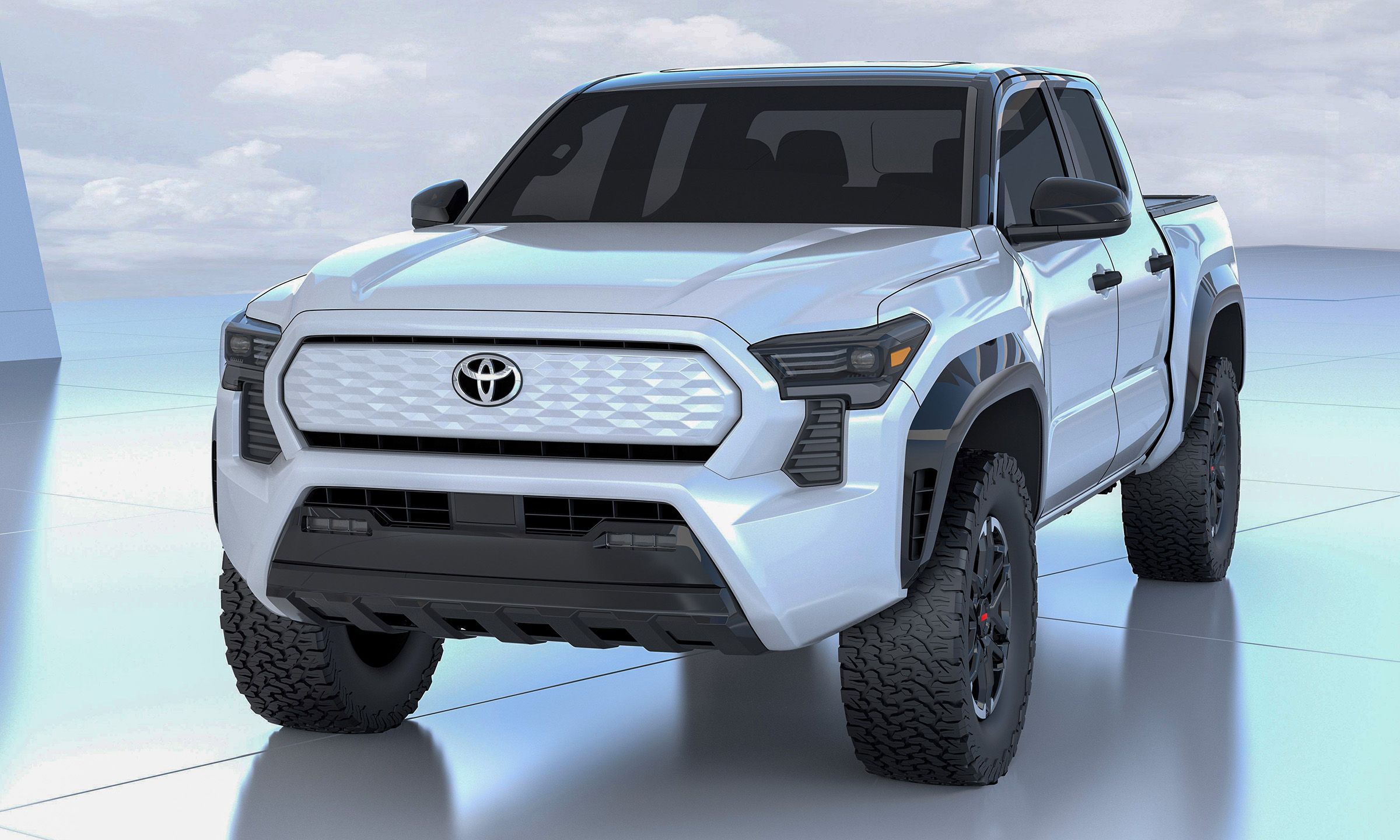 Picape Toyota Tacoma EV 2024 em branco