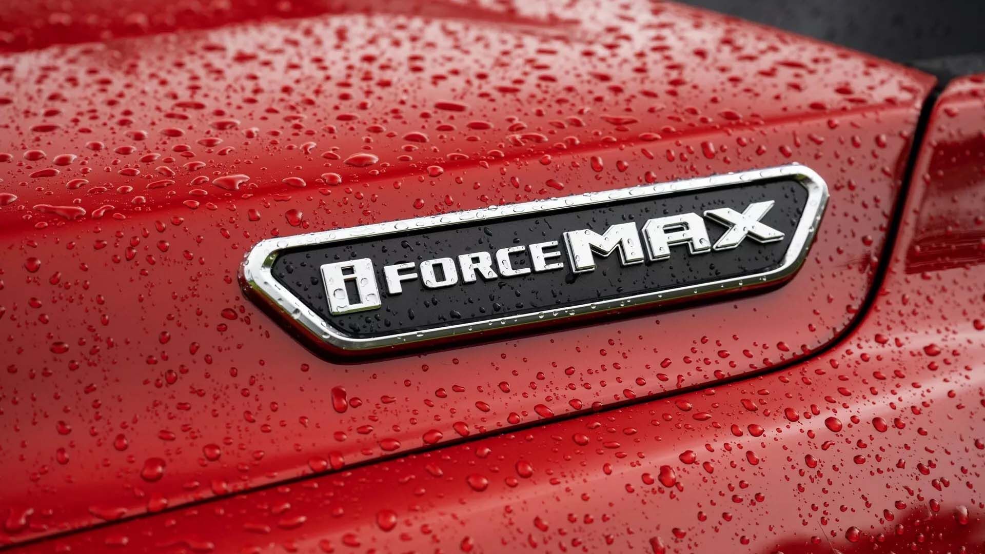 i-Force Max emblem of the 2024 Toyota Tacoma Hybrid