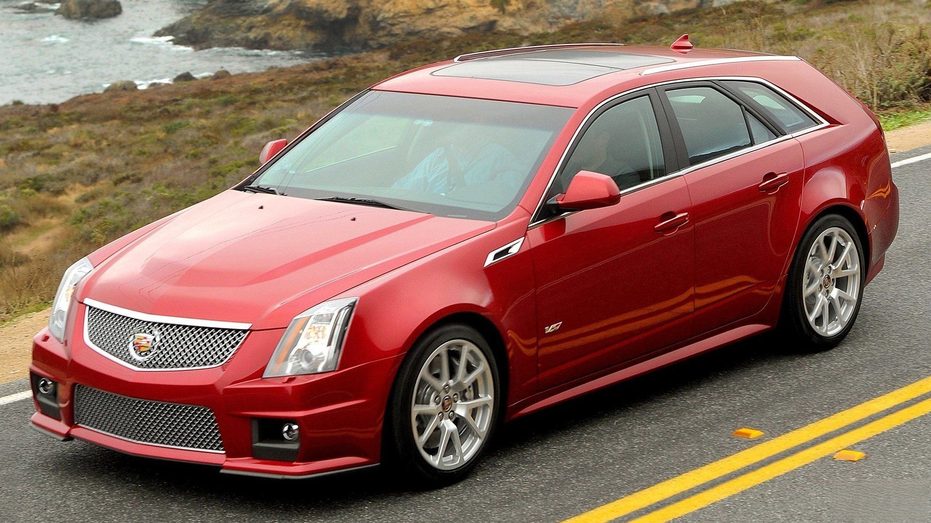 red 2011 Cadillac CTS-V Sport Wagon