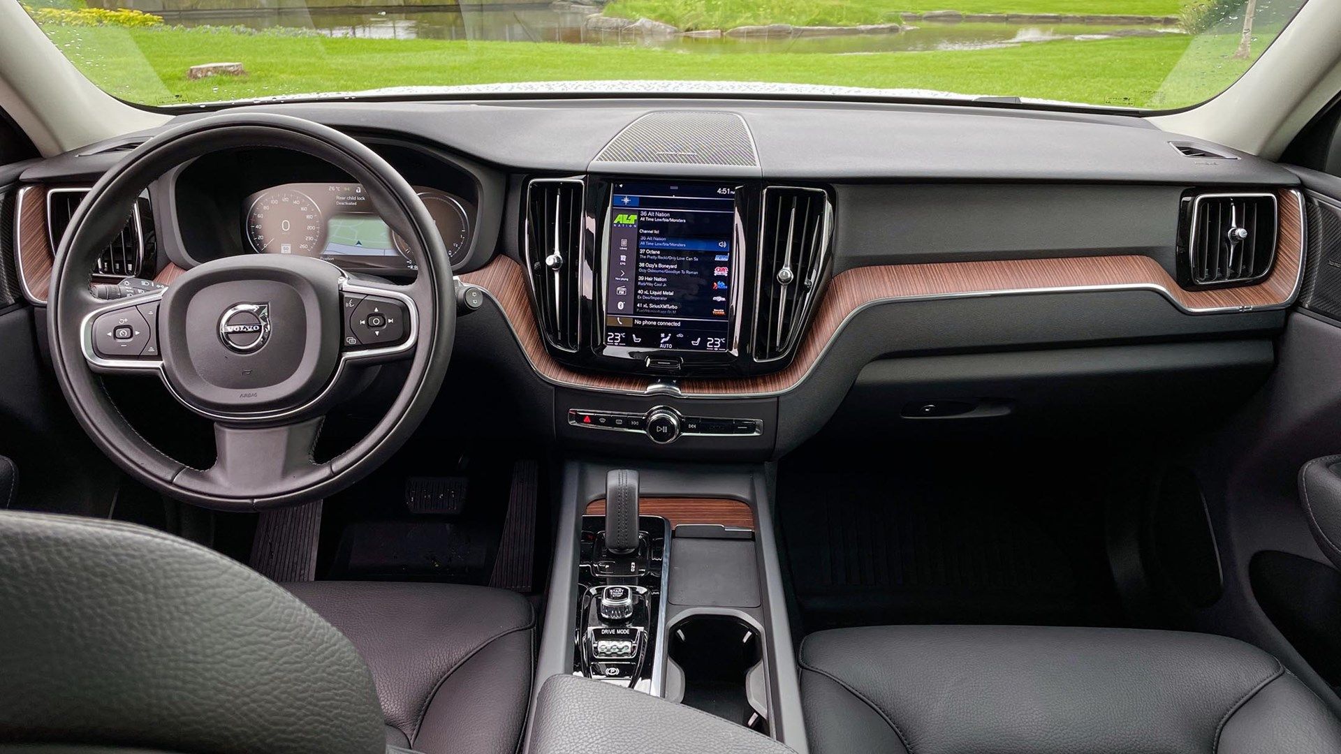 Interior of Volvo XC60 Recharge