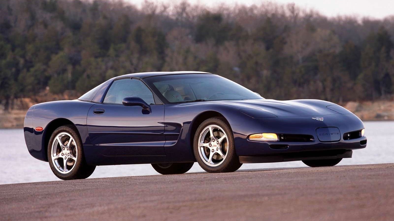 2003 blue Chevrolet Corvette Coupe