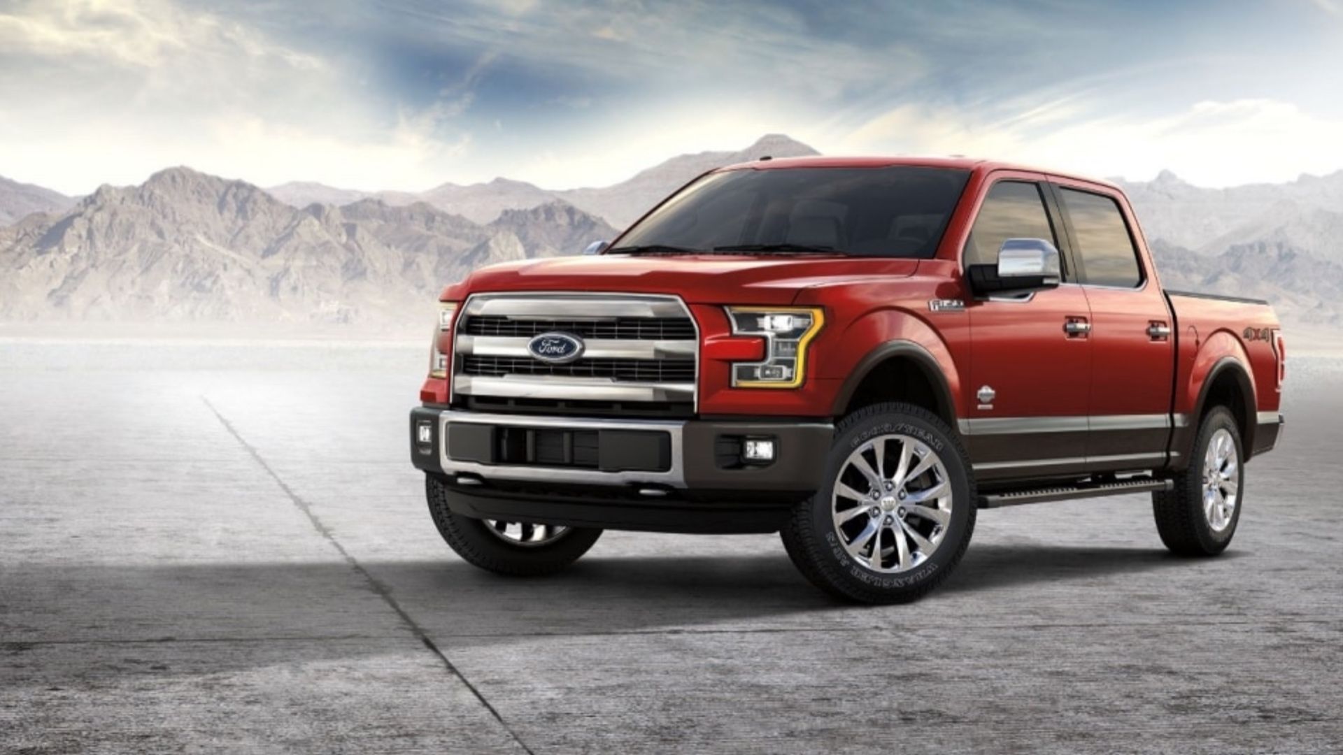 Red 2017 Ford F-150 3.5L V-6 EcoBoost 4x4