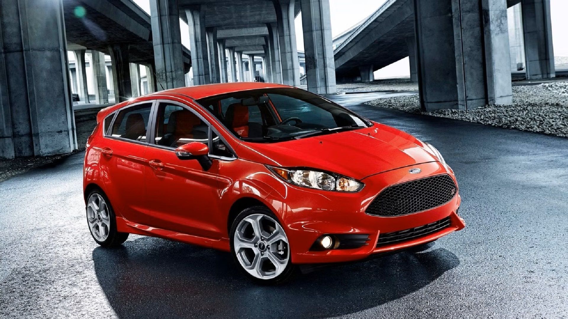 A parked 2014 Ford Fiesta ST