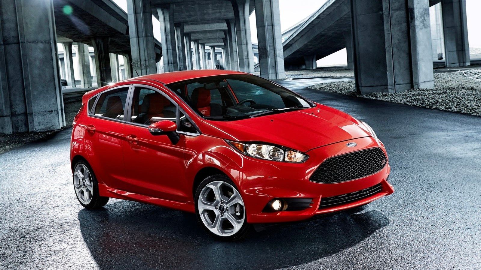 2014 red Ford Fiesta ST