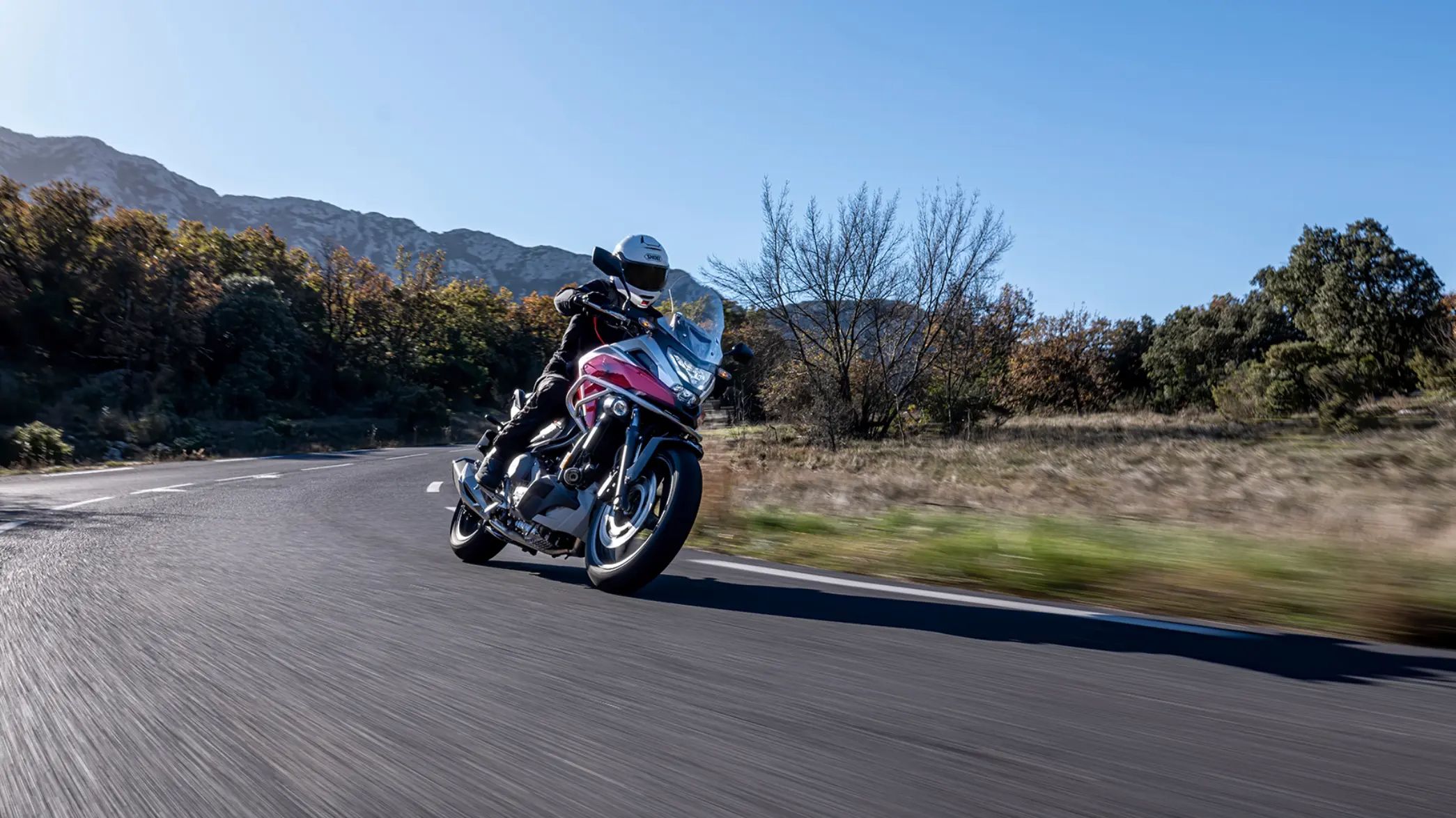 A Honda NC750X cornering