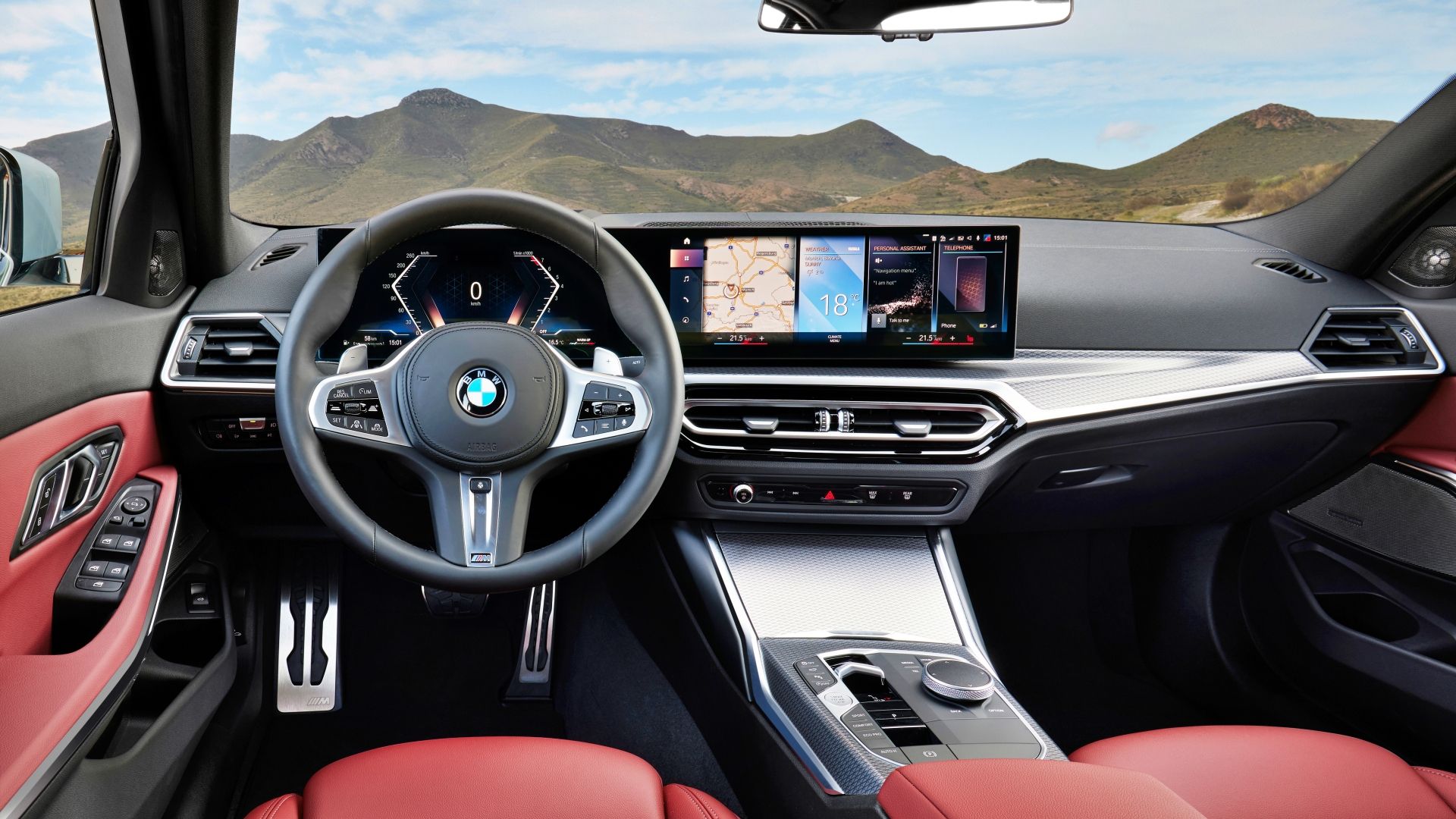 Interior do BMW Série 3 2022