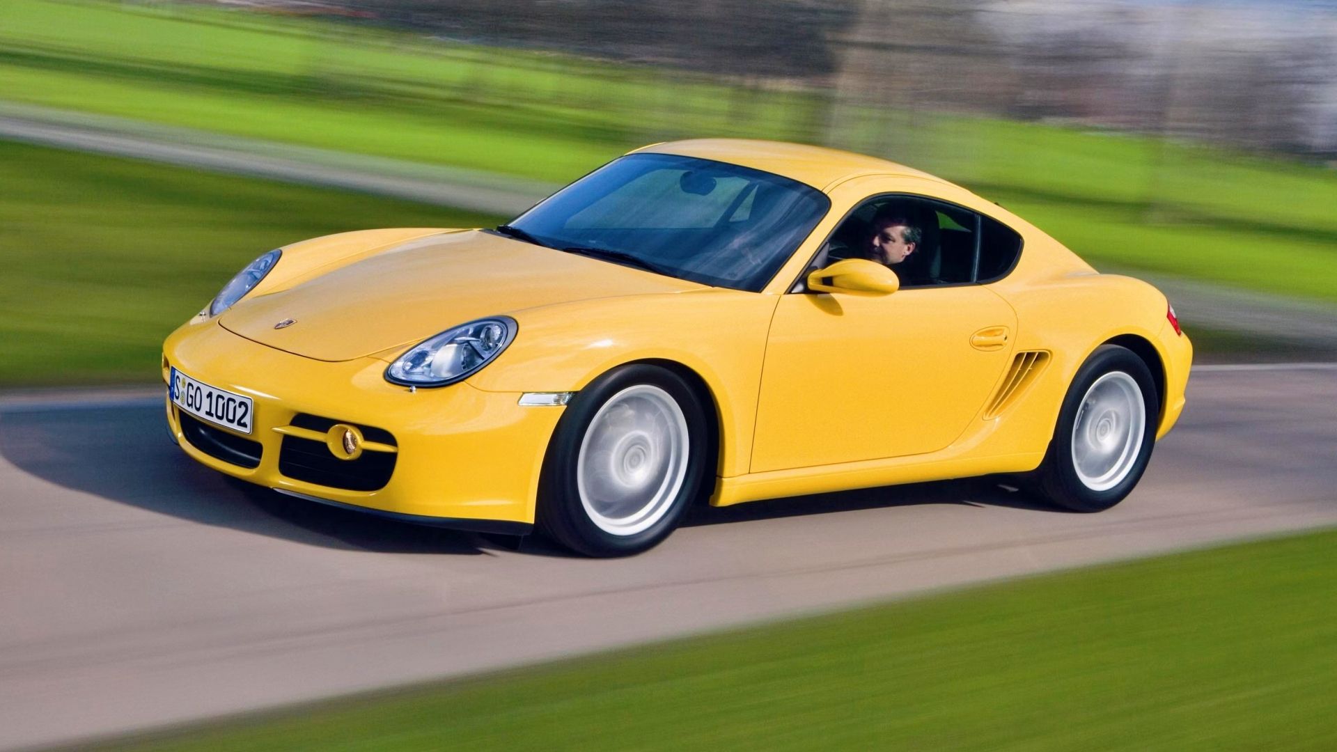 Yellow 2007 Porsche Cayman