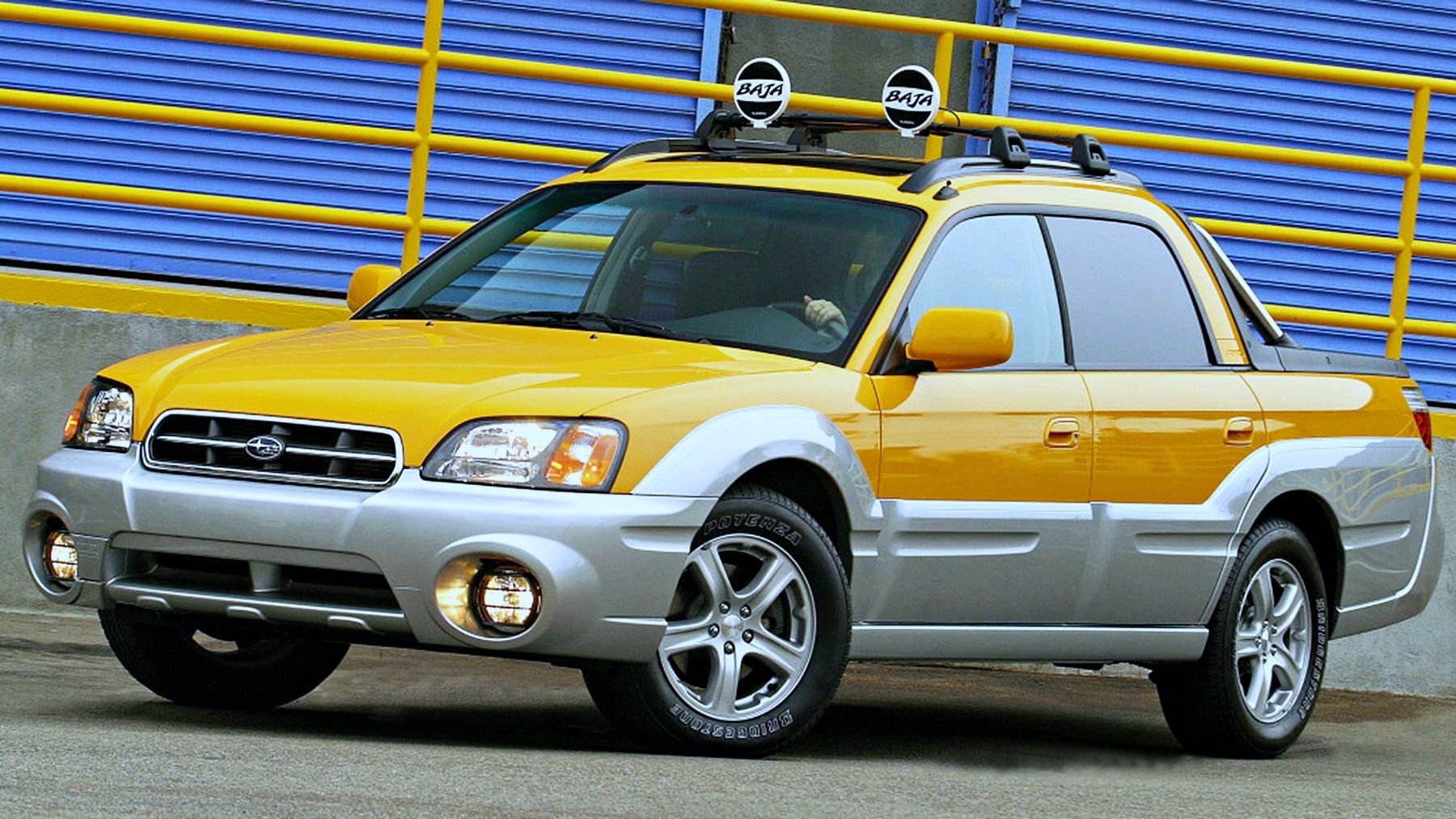 Yellow 2006 Subaru Baja 