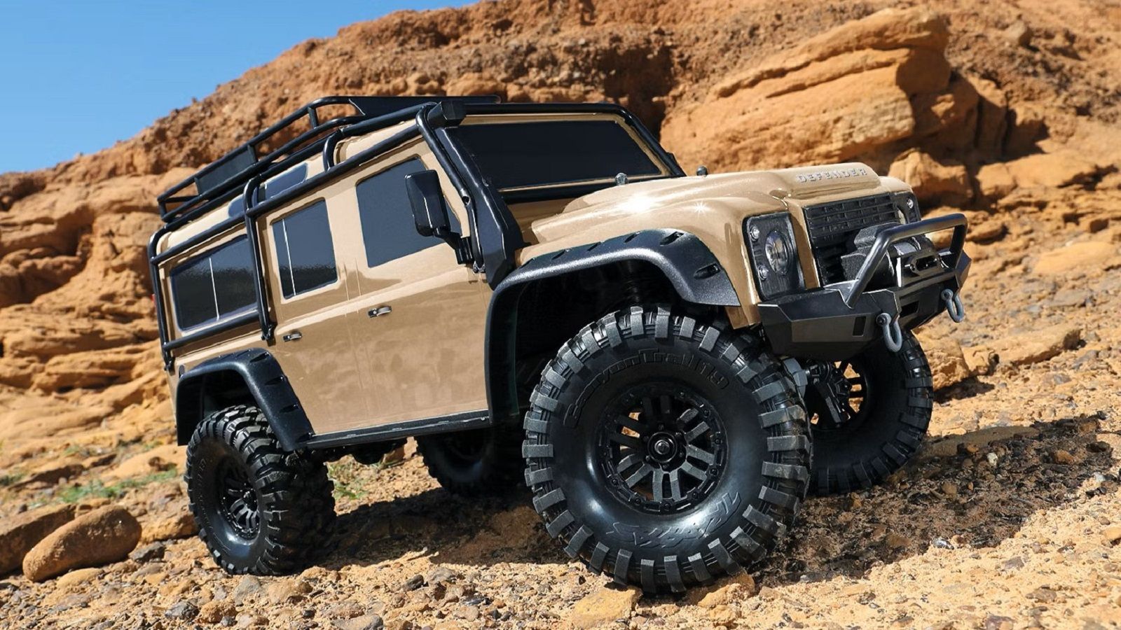 A parked Traxxas TRX-4 Defender