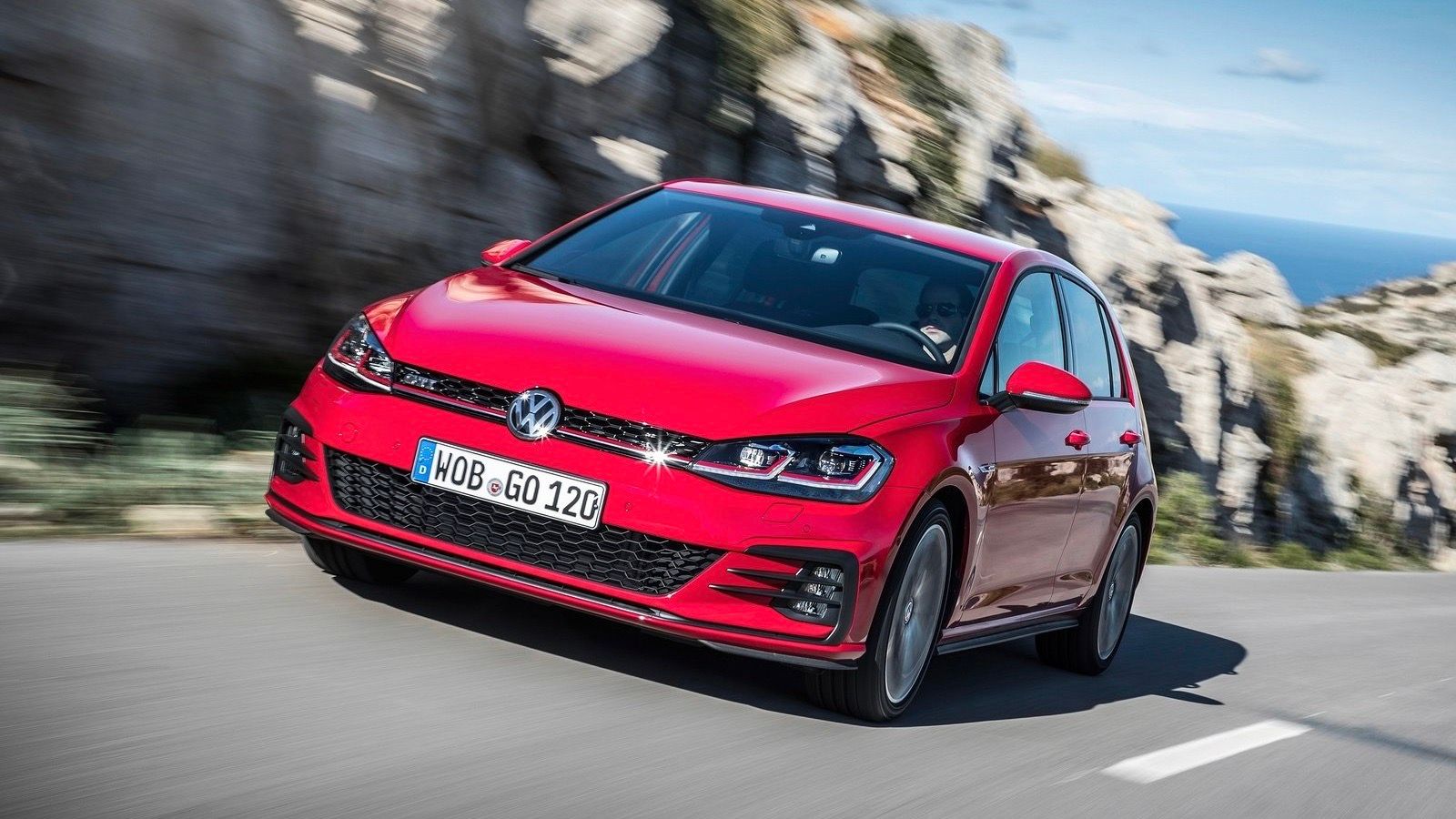 2017 Red Volkswagen Golf GTI