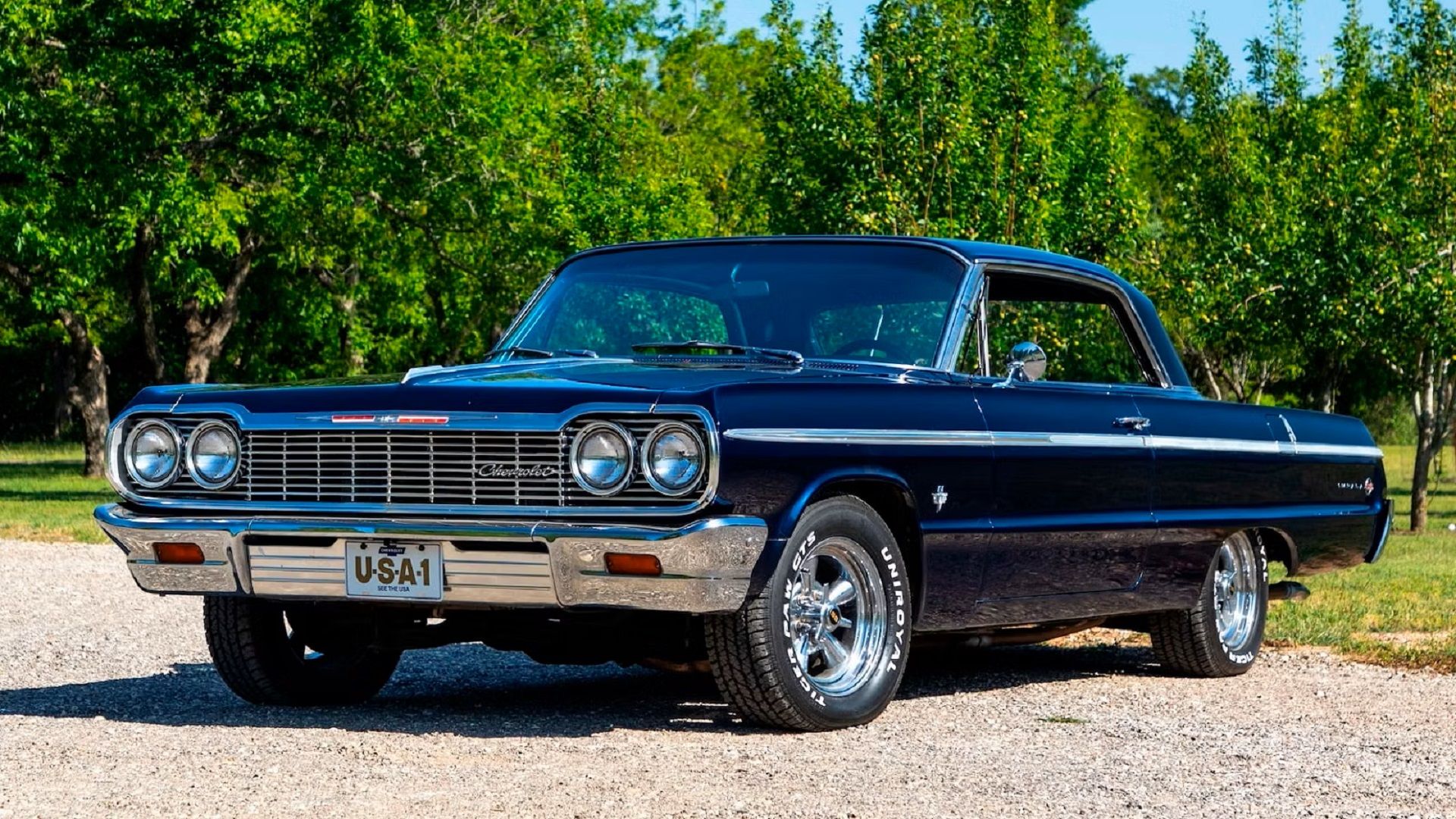 A parked 1964 Chevy Impala SS