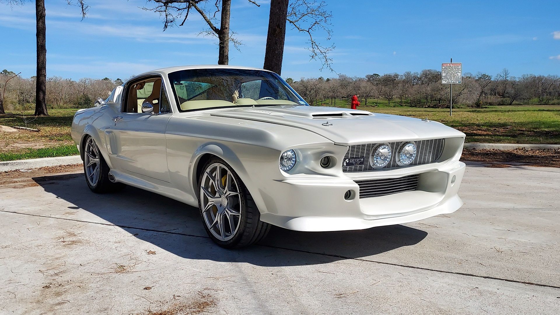 Um Ford Mustang Fastback 1967 estacionado