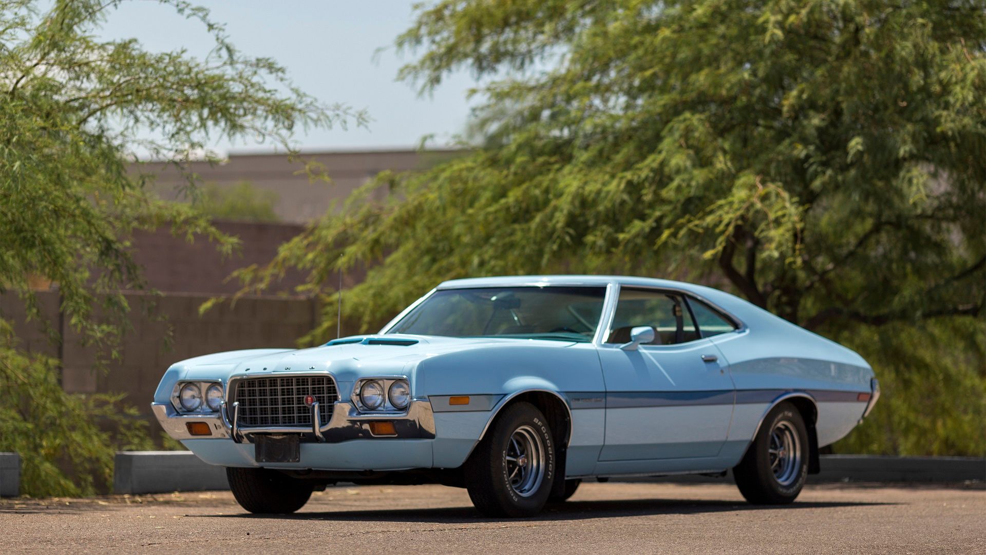 A parked 1972 Ford Gran Torino Sport