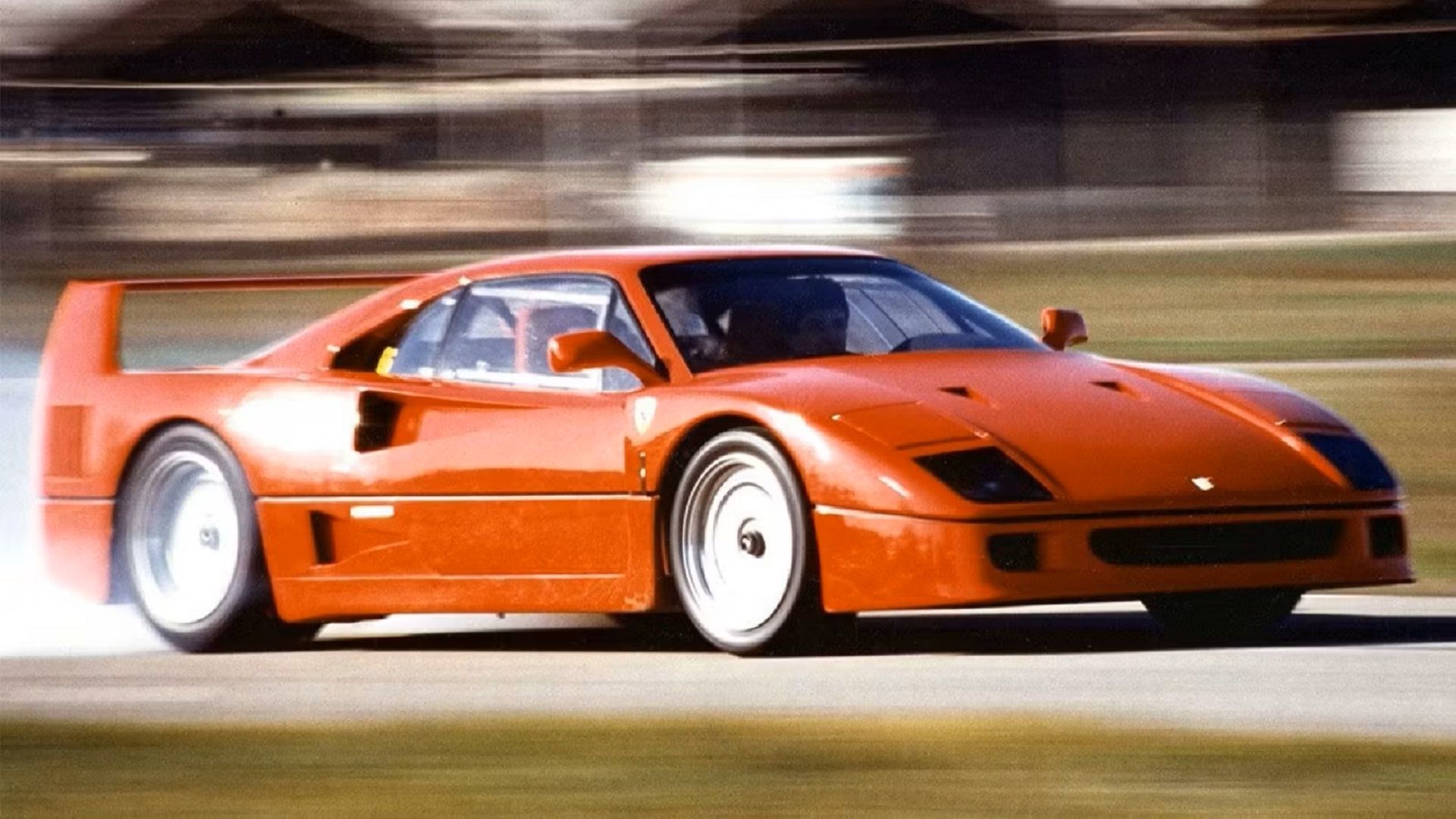 A moving 1987 Ferrari F40 