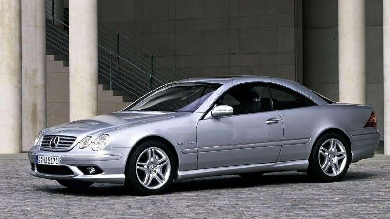 Silver 2003 Mercedes CL55 AMG