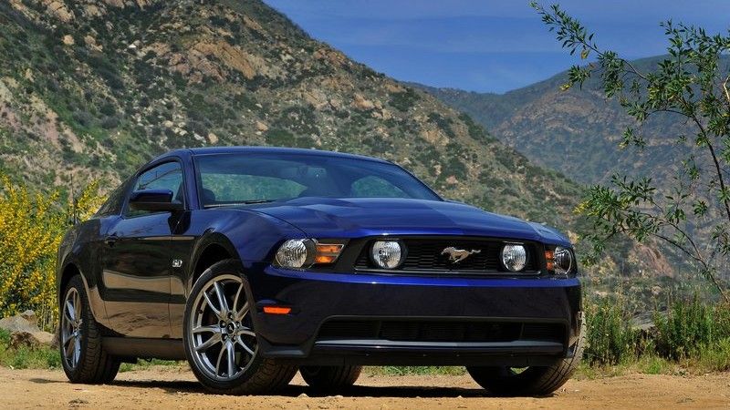 Blue 2011 Ford Mustang GT