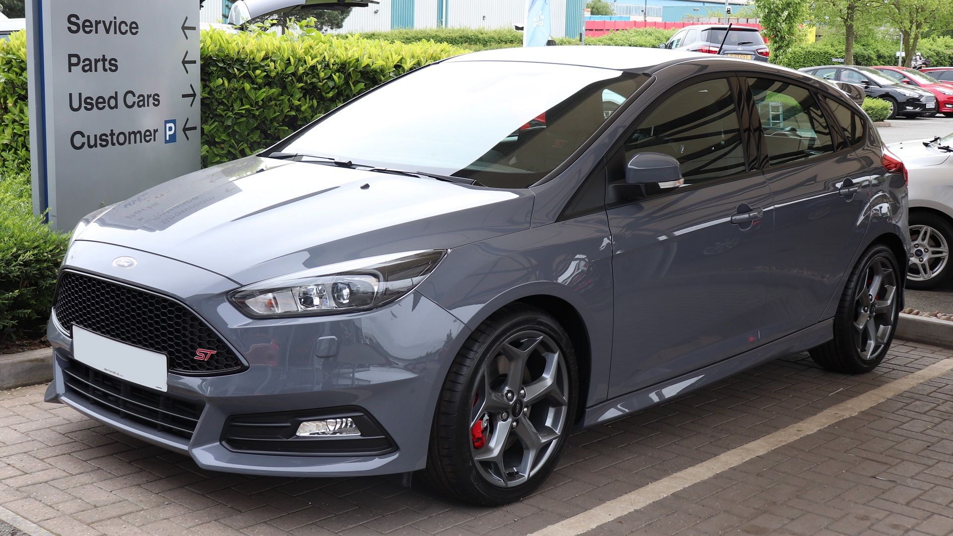 A parked 2018 Ford Focus ST