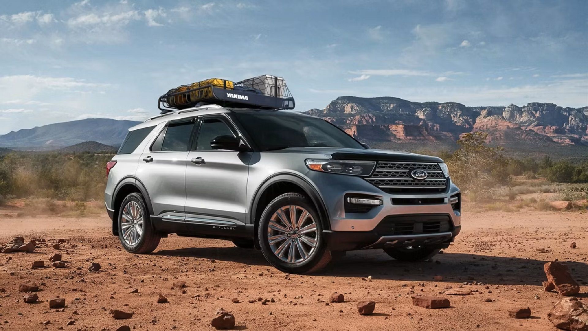 A parked 2023 Ford Explorer