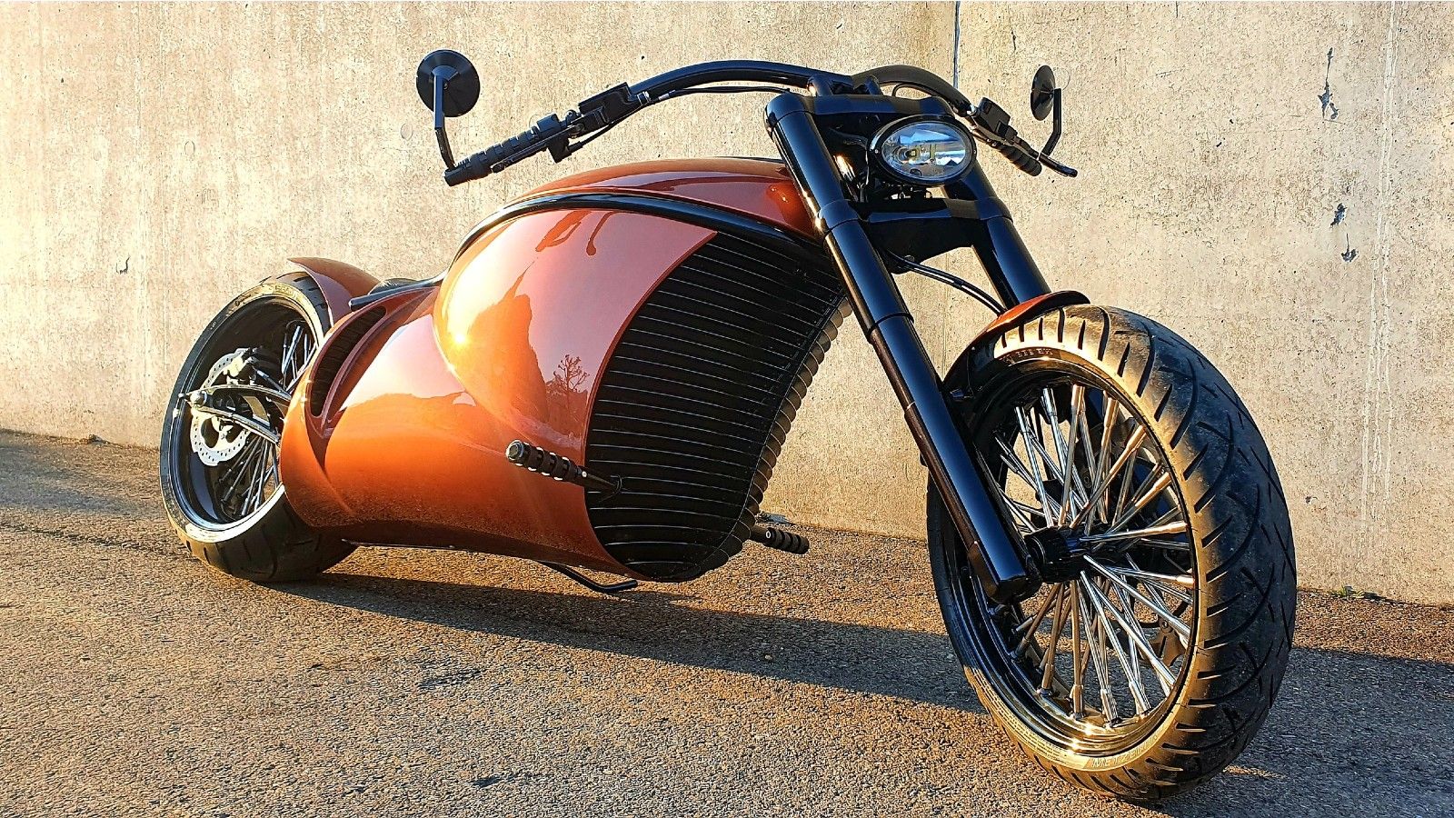 Chopper Style Electric Motorcycle