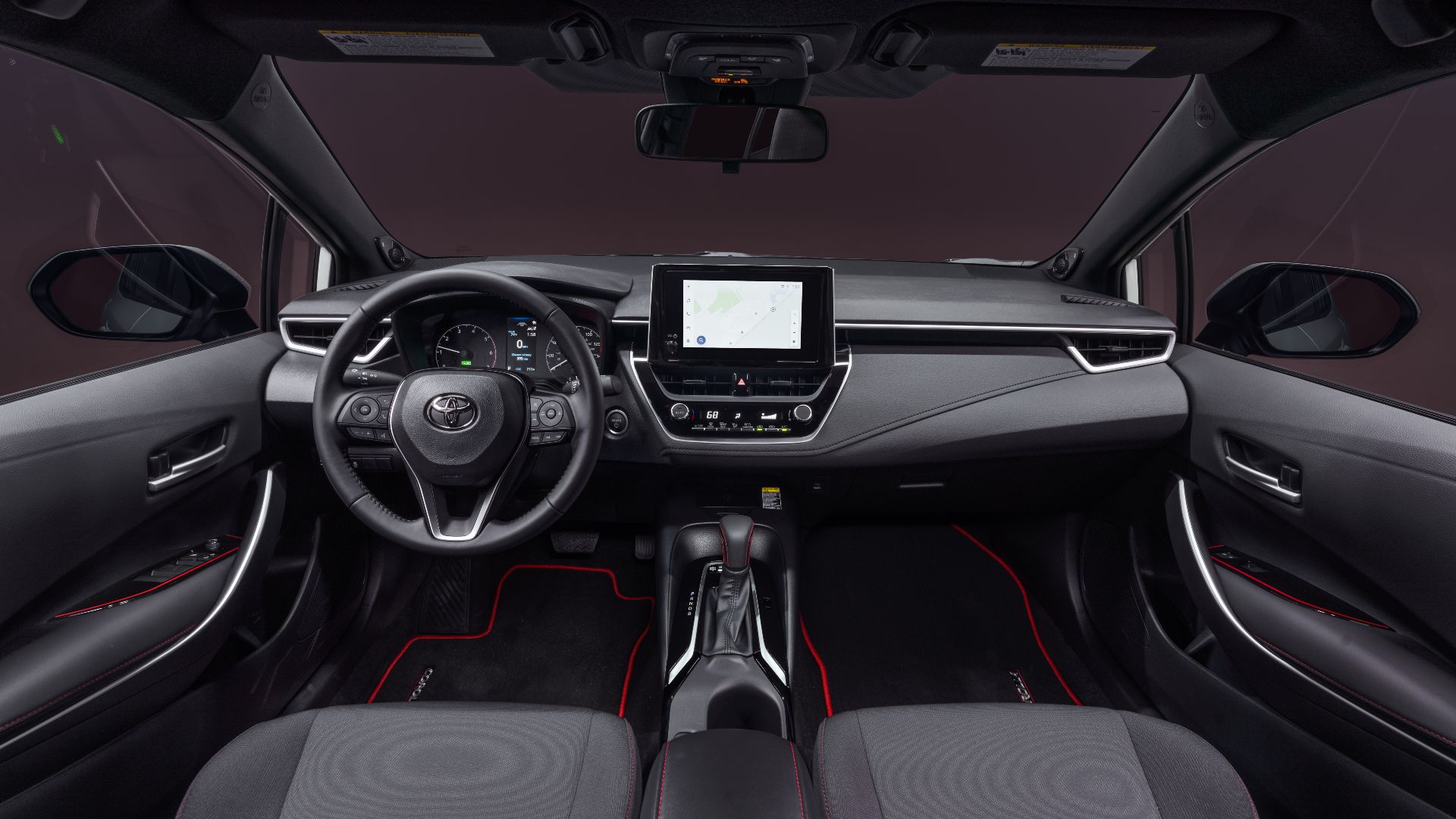 Interior infravermelho híbrido Toyota Corolla 2023