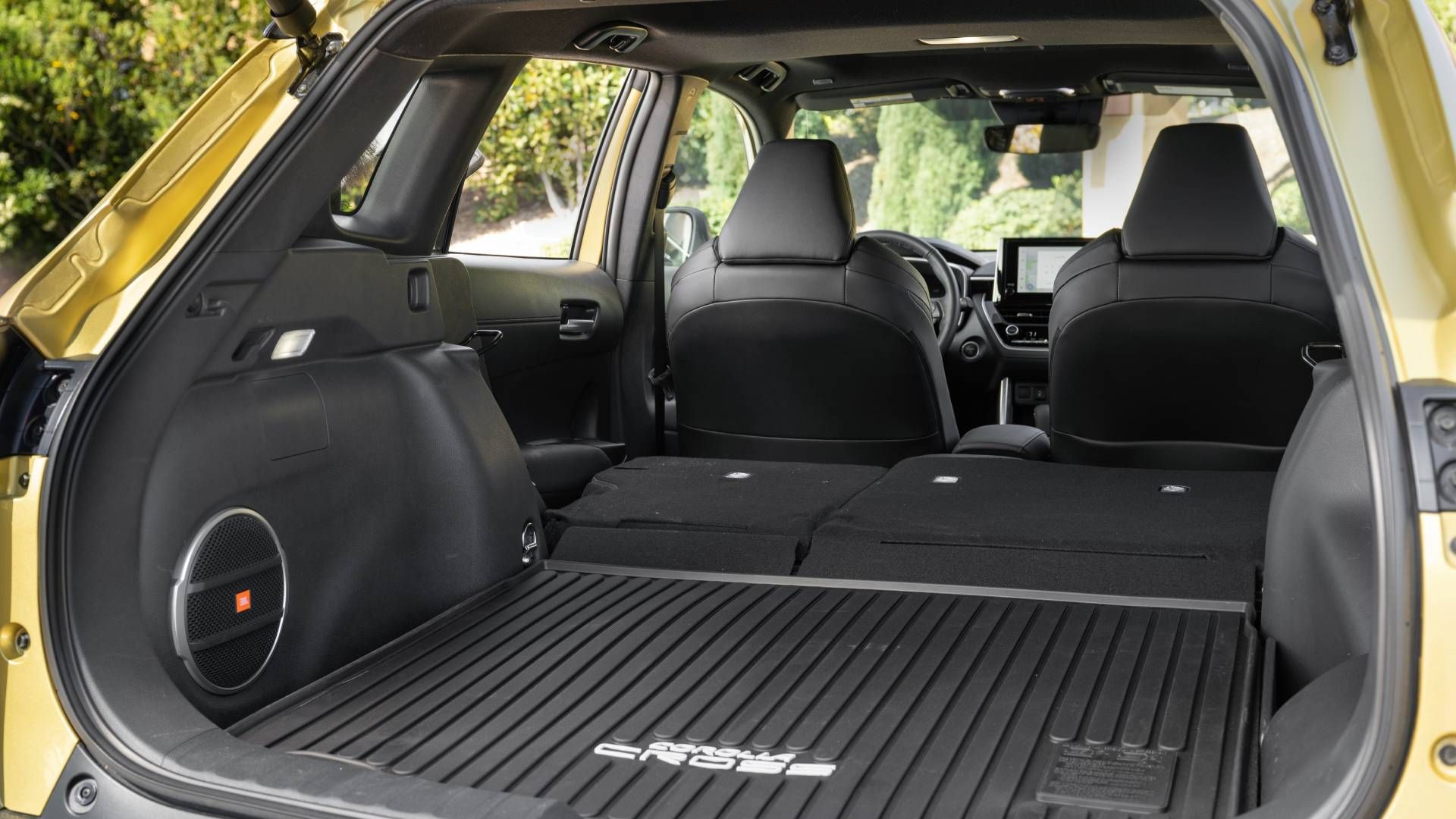 Cargo Room of the Toyota Corolla Cross with Rear Row Folded