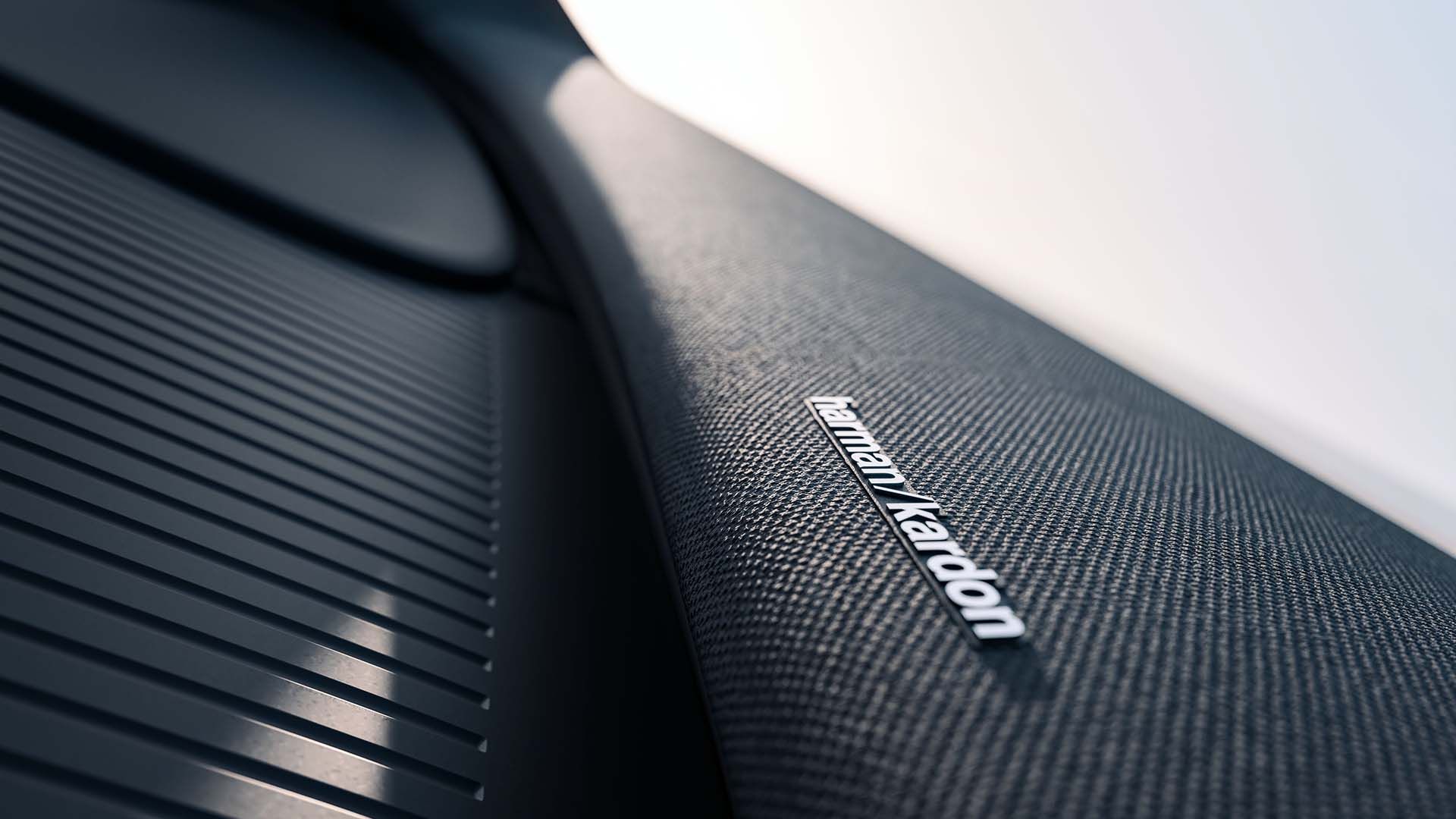 Harman Kardon sound bar of the 2025 Volvo EX30