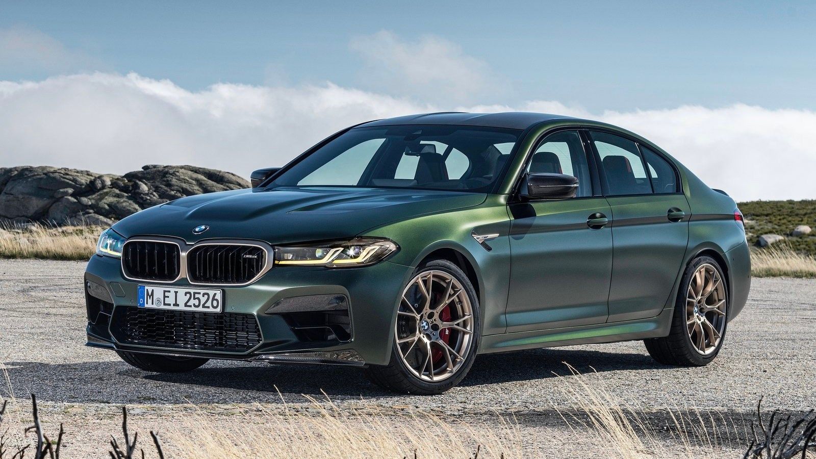 Green 2022 BMW M5 CS