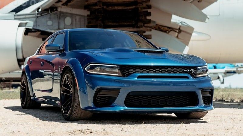 Blue Dodge Charger SRT Hellcat Widebody