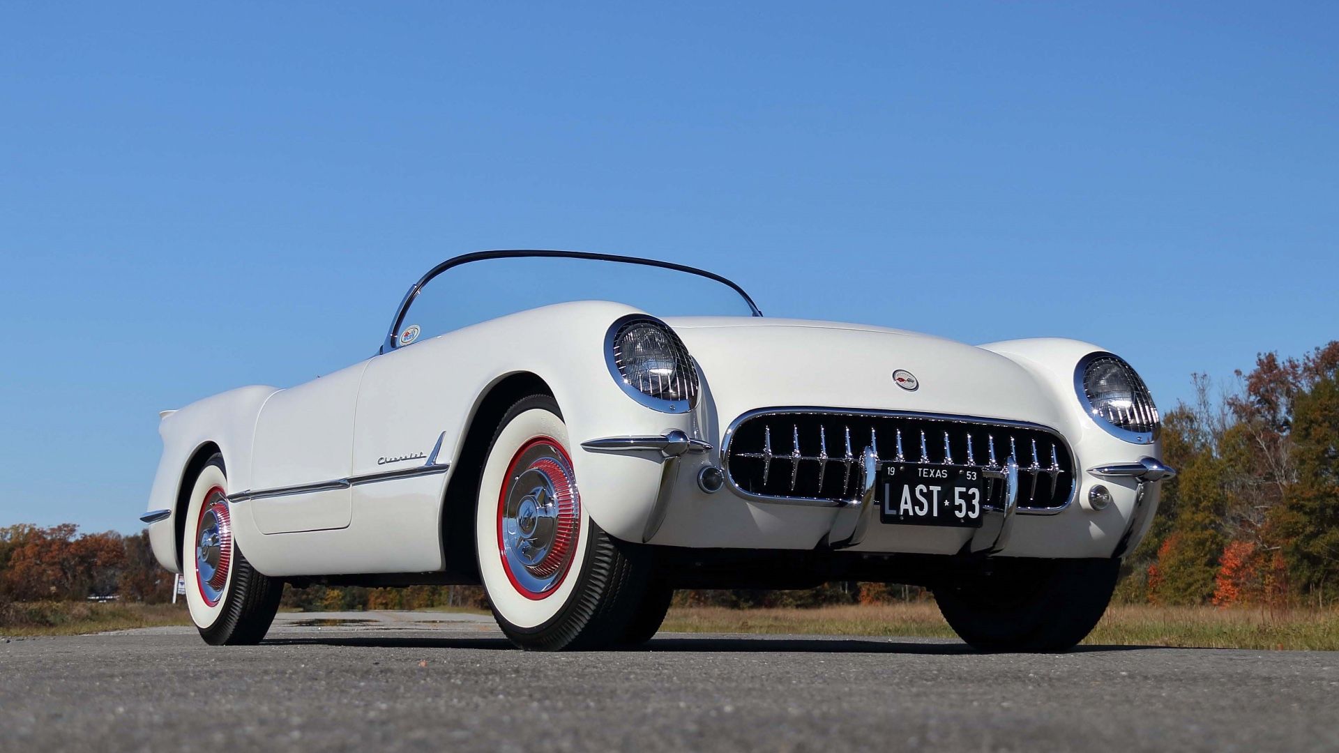 Chevrolet Corvette branco 1953 C1 