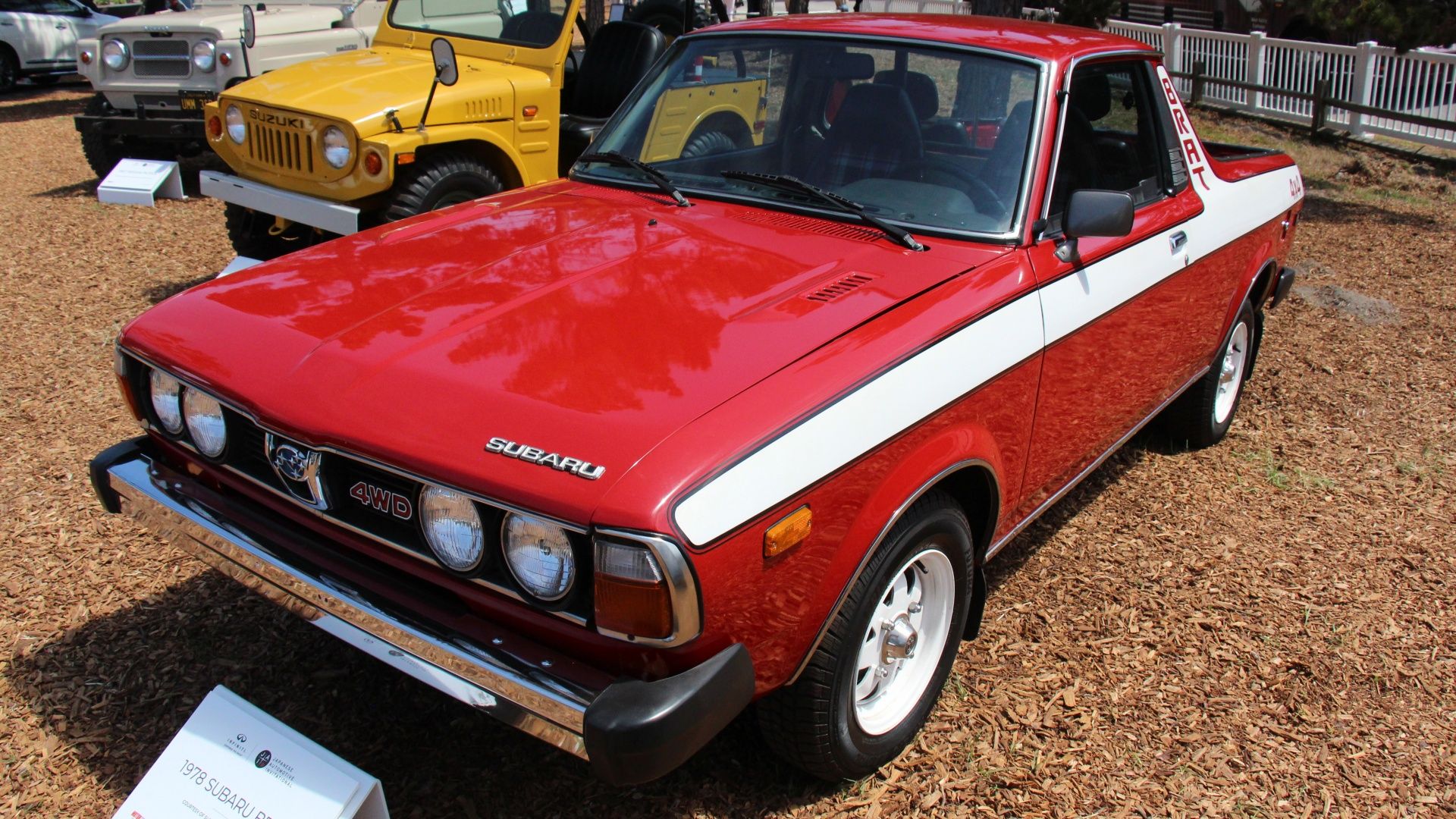 red 1978 Subaru Brumby/BRAT pickup