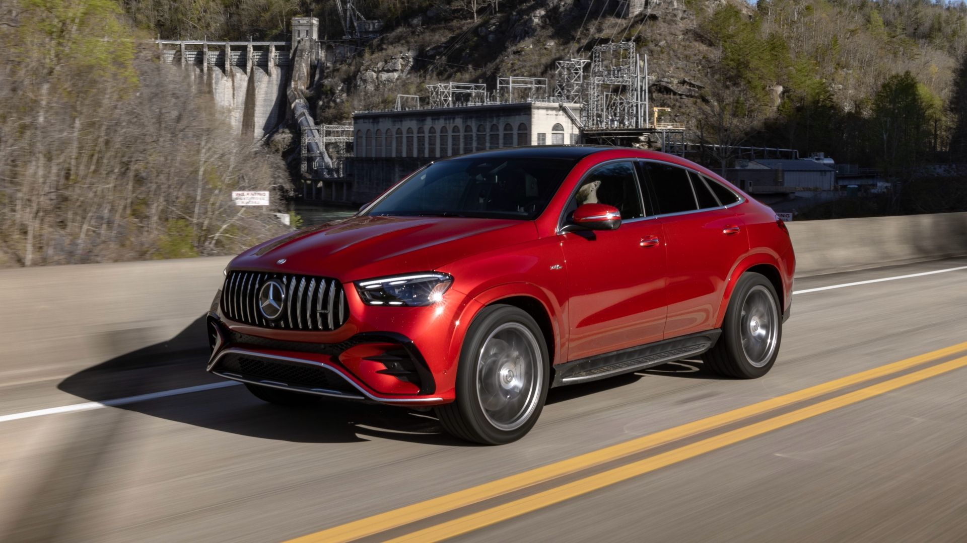 Red Mercedes-AMG GLE 63 Coupe