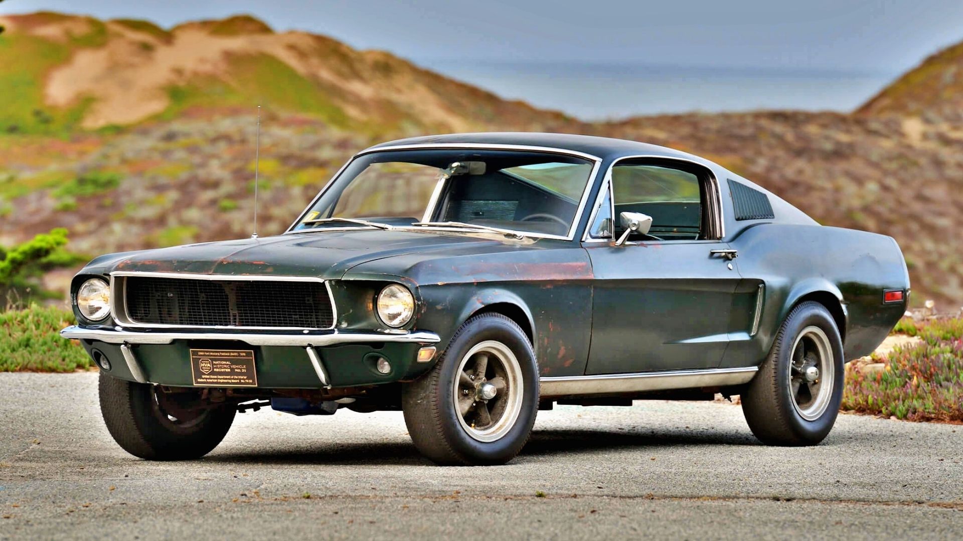 Green 1968 Ford Mustang GT 'Bullitt'