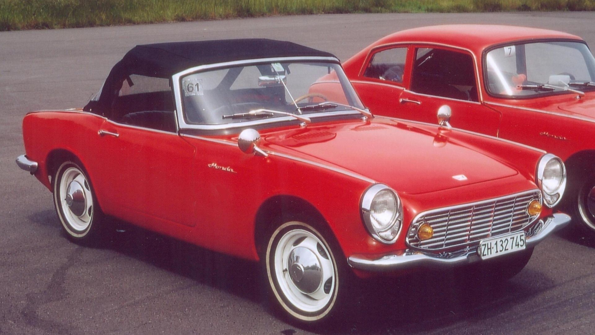 red 1964 Honda S600 cabriolet