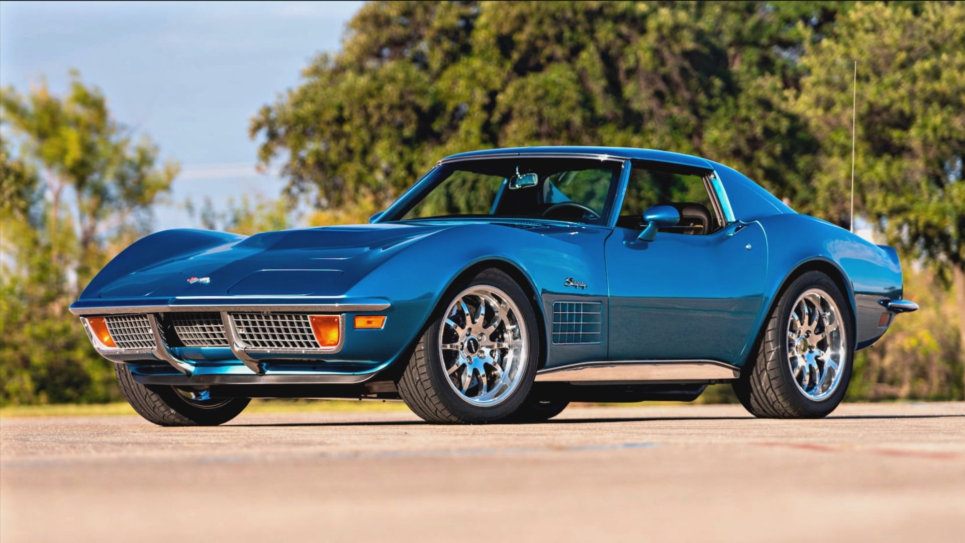Blue 1972 Chevrolet Corvette C3