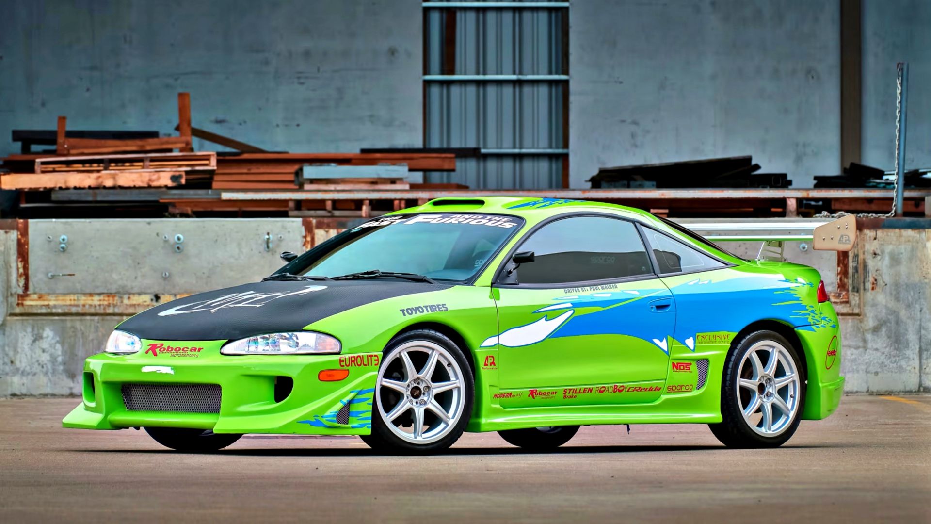 Neon Green Fast and the Furious Mitsubishi Eclipse