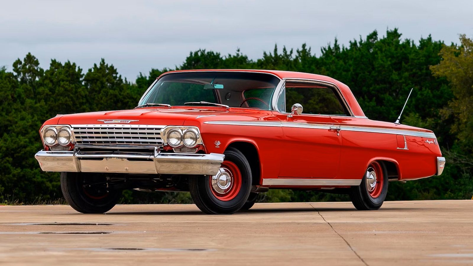 A parked 1962 Chevrolet Impala