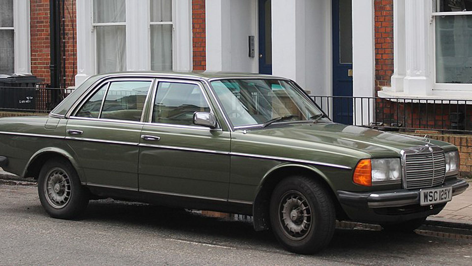 green Mercedes-Benz 240D (W123)