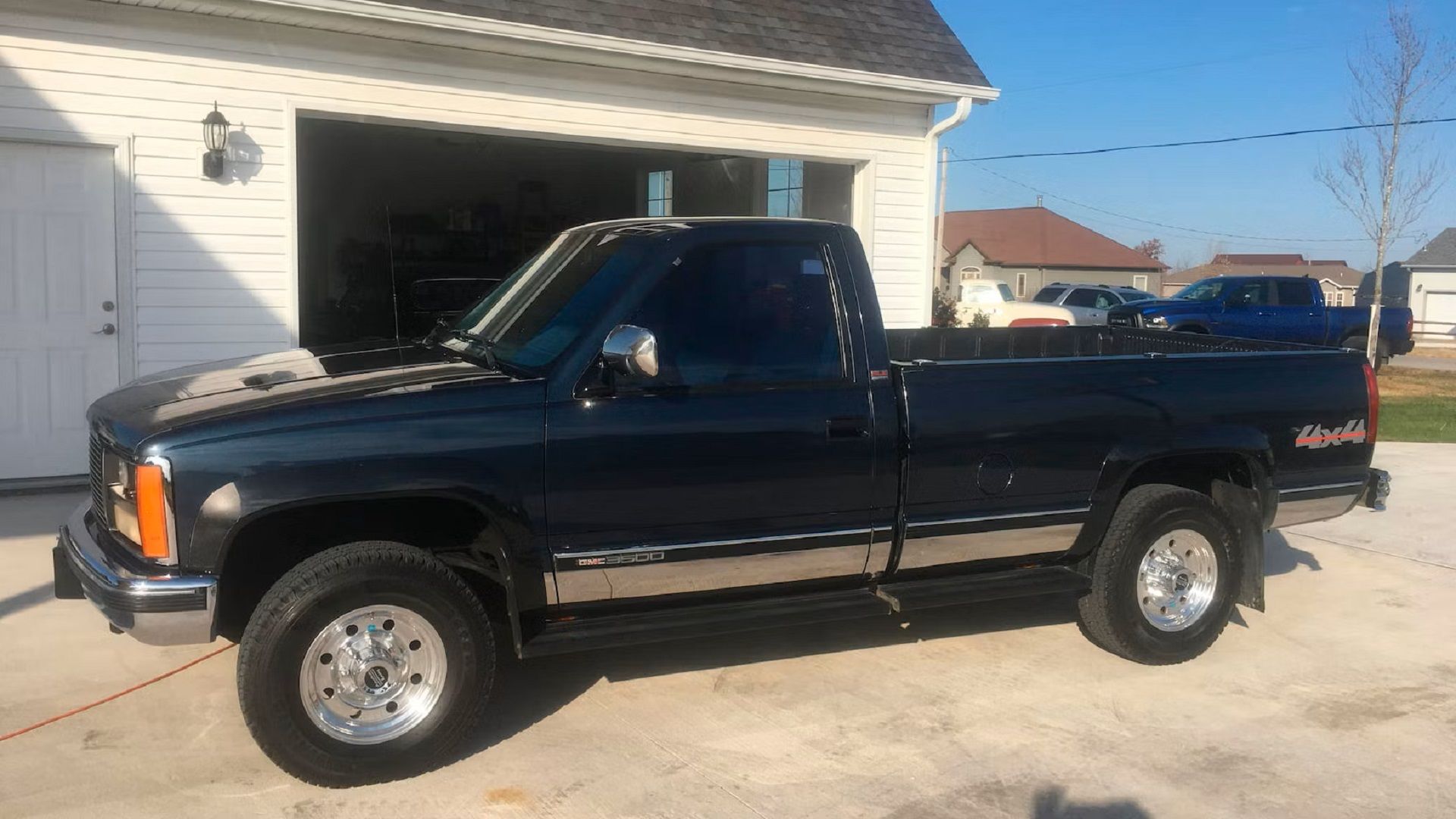 A parked 1988 GMC Sierra 3500