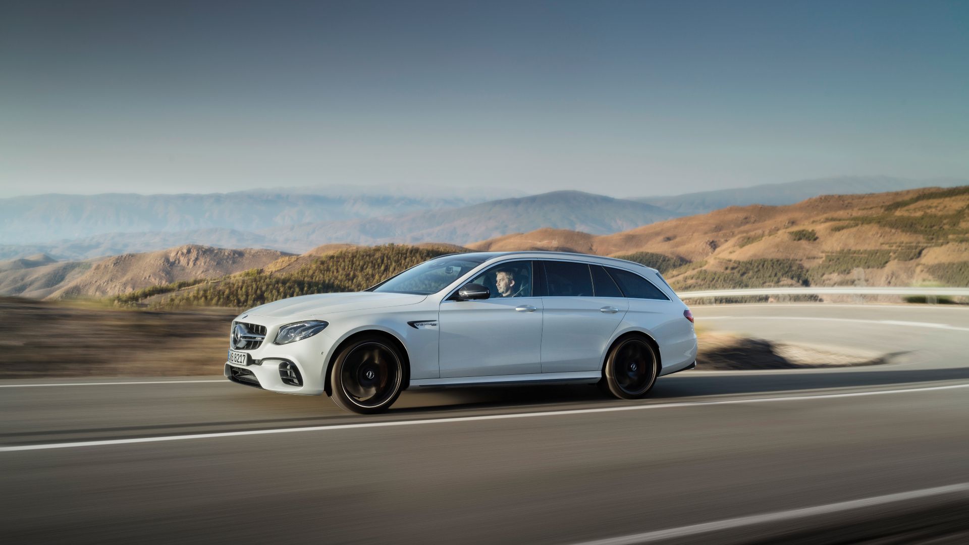 White 2018 Mercedes-AMG E63 S Wagon